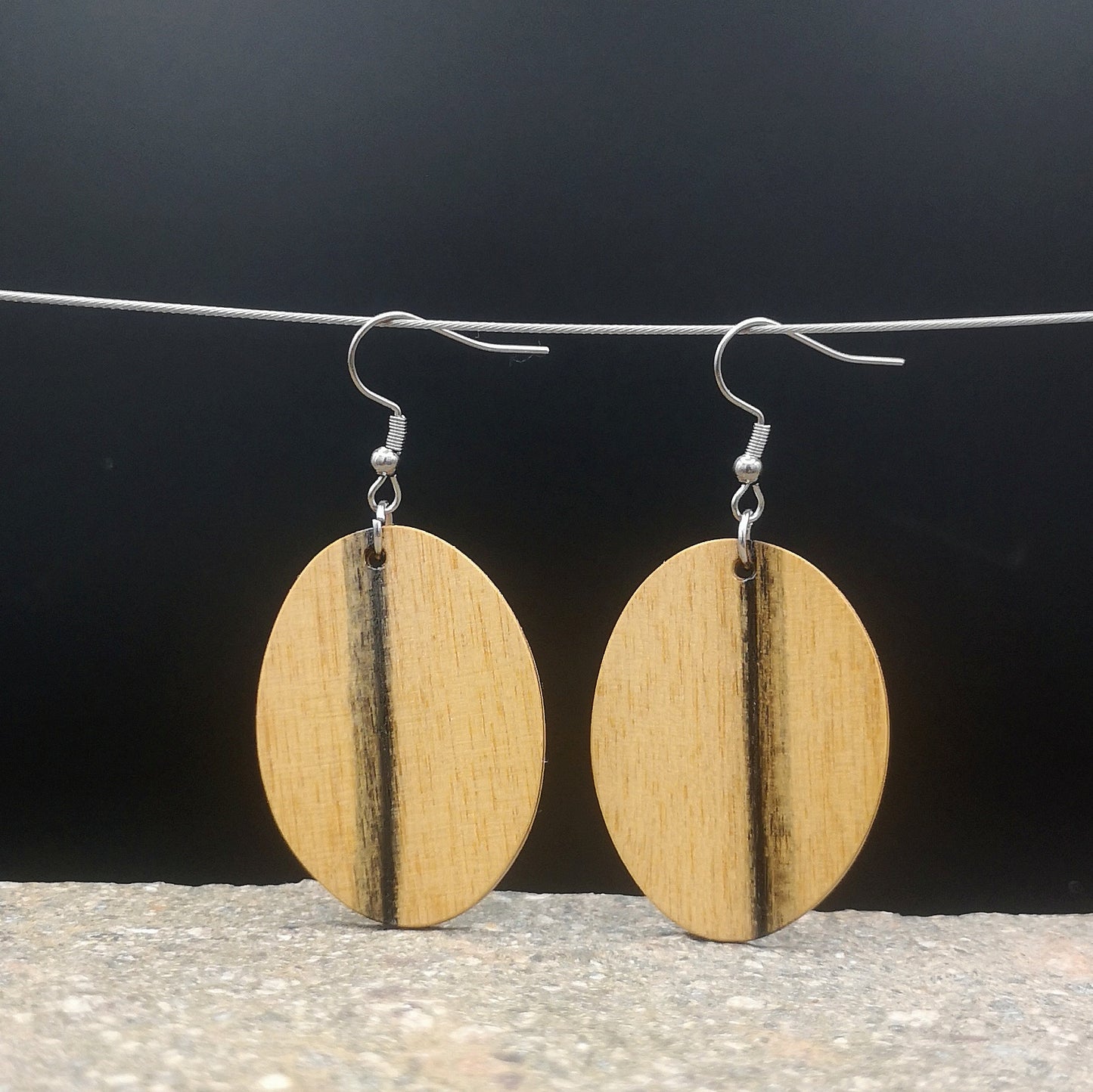 OHRHÄNGER "OVAL / ROYAL EBONY"