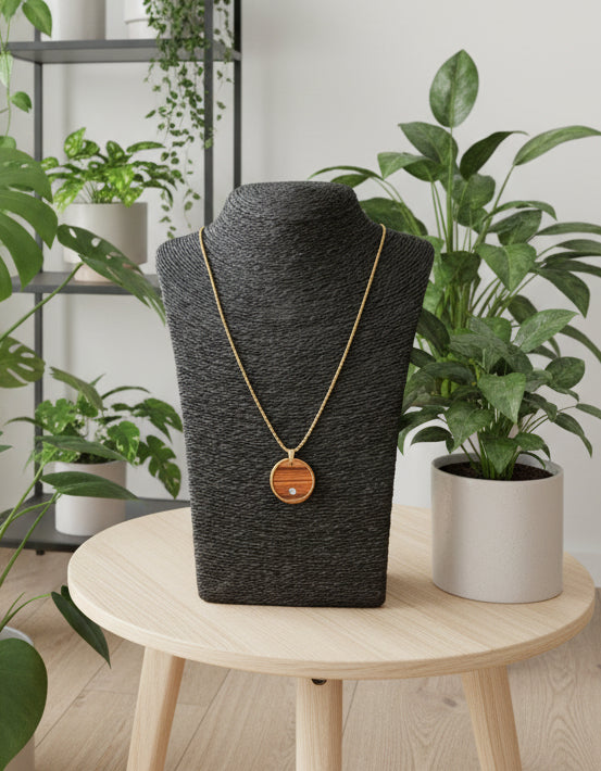 HALSKETTE  "LIGHT / PALISANDER "