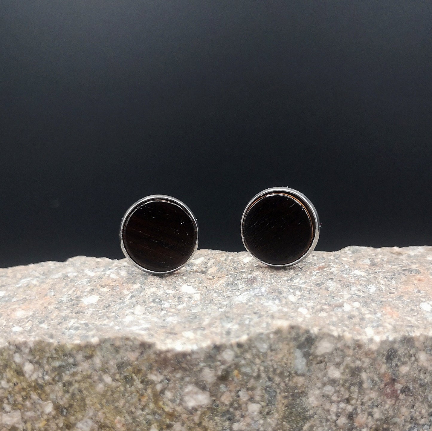 OHRSTECKER "EBENHOLZ / STEEL"